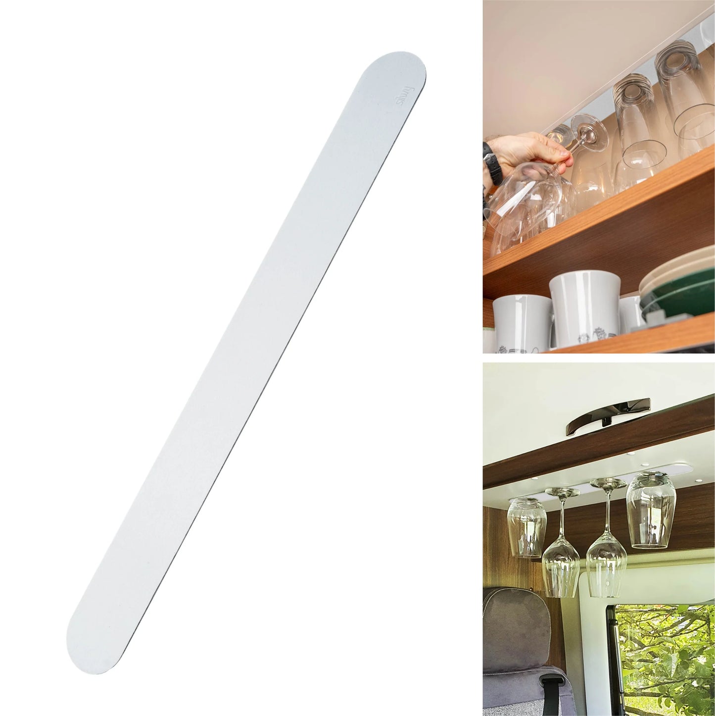 Magnetstripe for magnetglass - Hvit 50 cm