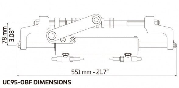 Hydraulisk styring komplett inntil 175 HK UC95 - OBF3 - Marine & Caravan
