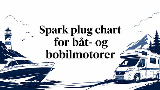Spark plug chart for båt- og bobilmotorer