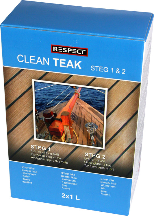 Clean Teak sett for vask og rens av teak