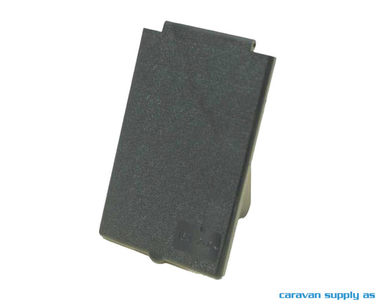 Klapplokk til strøm innboks 7x14cm Sort