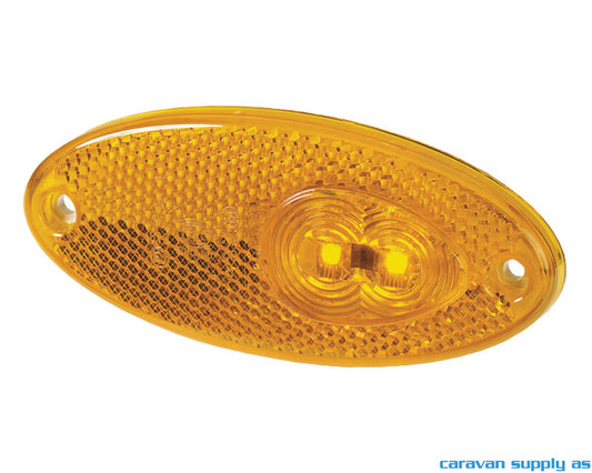 Sidemarkeringslys Hella oval LED 102x45x12mm