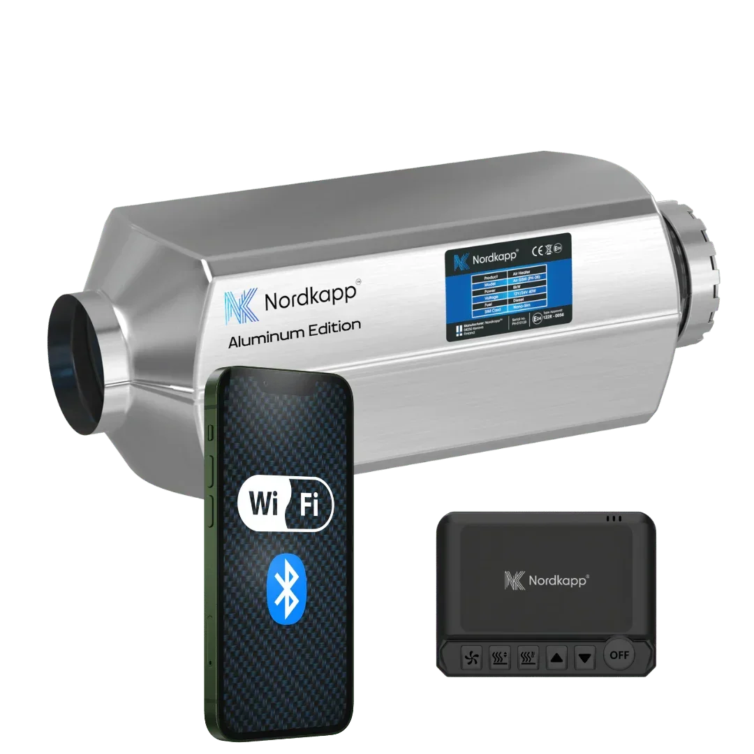 Nordkapp Air Wi-Fi & Bluetooth dieselvarmer Gen 3, 2, 5 eller 8 kW, 12/24 V