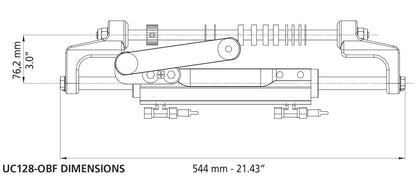 Tegning UC128-OBF Hydraulisk styring