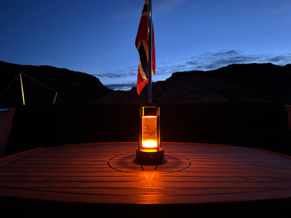 Oppladbar Lampe Sort