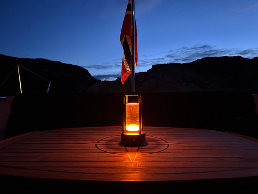 Oppladbar Lampe Sort