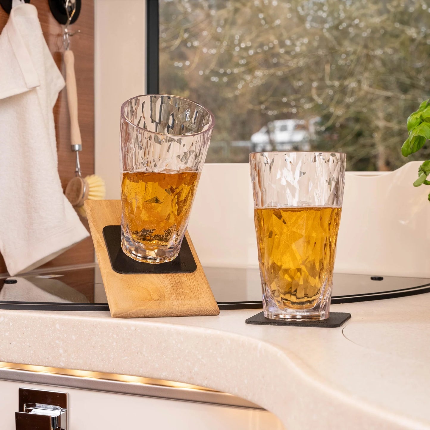 Magnetisk Glass Longdrink Plast - 2 stk