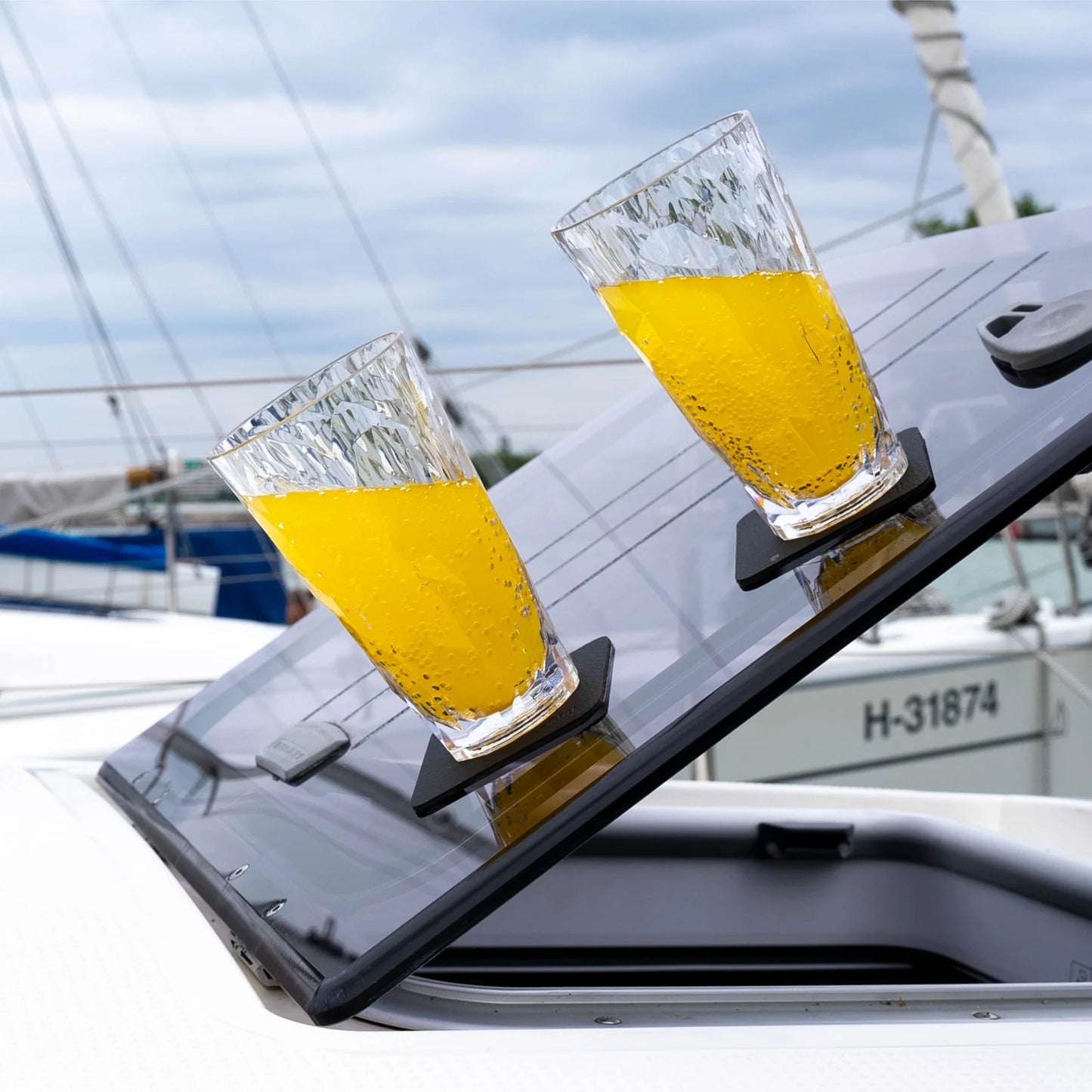 Magnetisk Glass Longdrink Plast - 2 stk