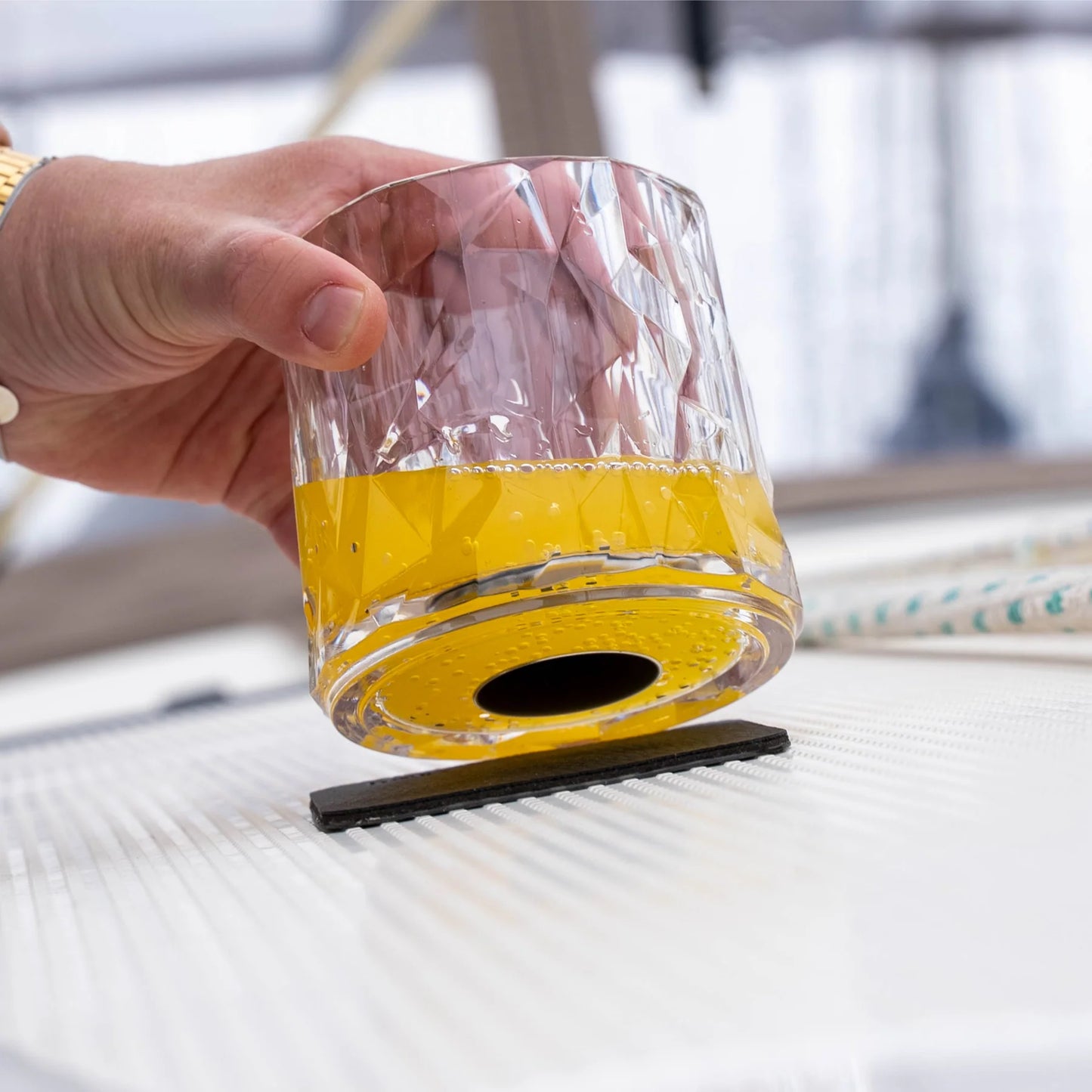 Magnetisk Glass Tumbler Plast - 2 stk