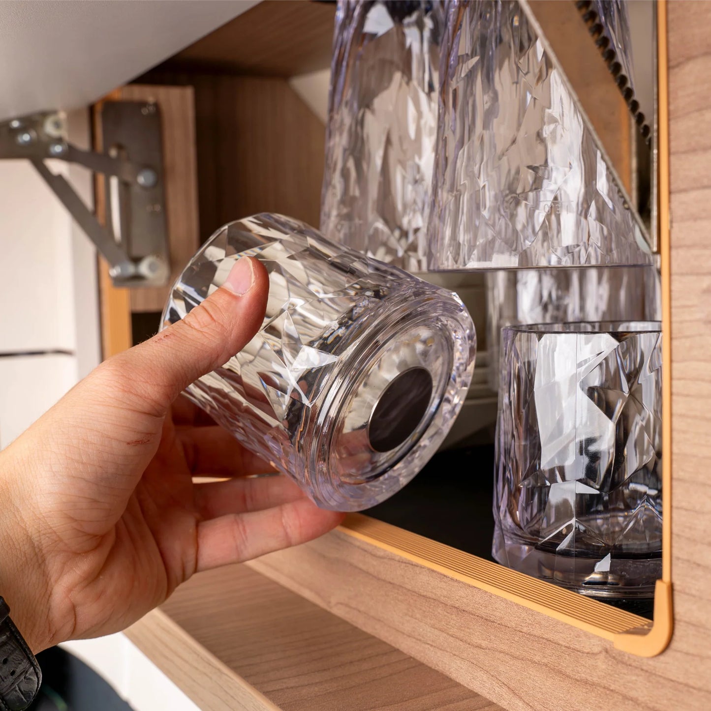 Magnetisk Glass Tumbler Plast - 2 stk