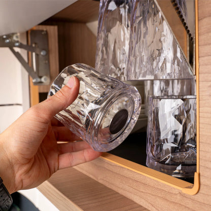 Magnetisk Glass Tumbler Plast - 2 stk