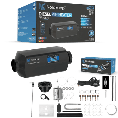 Air GSM 4G/5G Dieselluftvarmer 2kW / 5kW / 8kW, 12V/24V - Marine & Caravan