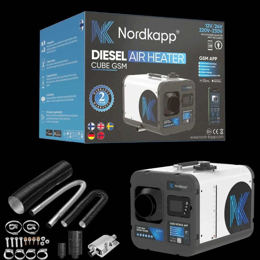 Cube GSM 4G/﻿5G Dieselluftvarmer - 5kW / 8kW