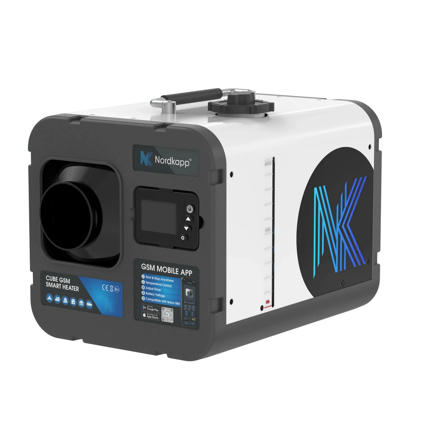 Cube GSM 4G/﻿5G Dieselluftvarmer - 5kW / 8kW