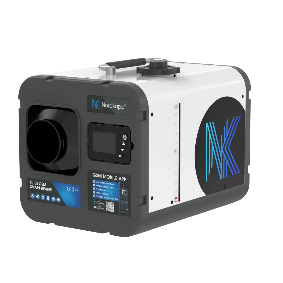Cube GSM 4G/﻿5G Dieselluftvarmer - 5kW / 8kW - Marine & Caravan
