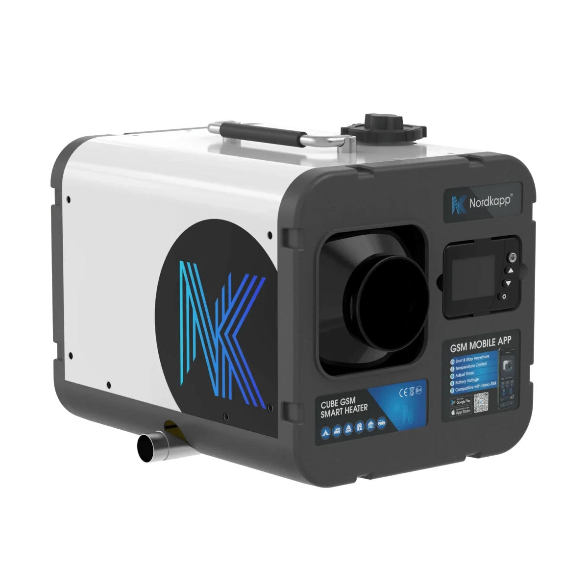 Cube GSM 4G/﻿5G Dieselluftvarmer - 5kW / 8kW - Marine & Caravan