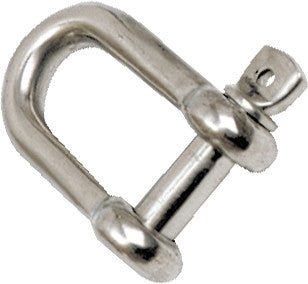 D - sjakkel - Rett, syrefast 10mm - Marine & Caravan