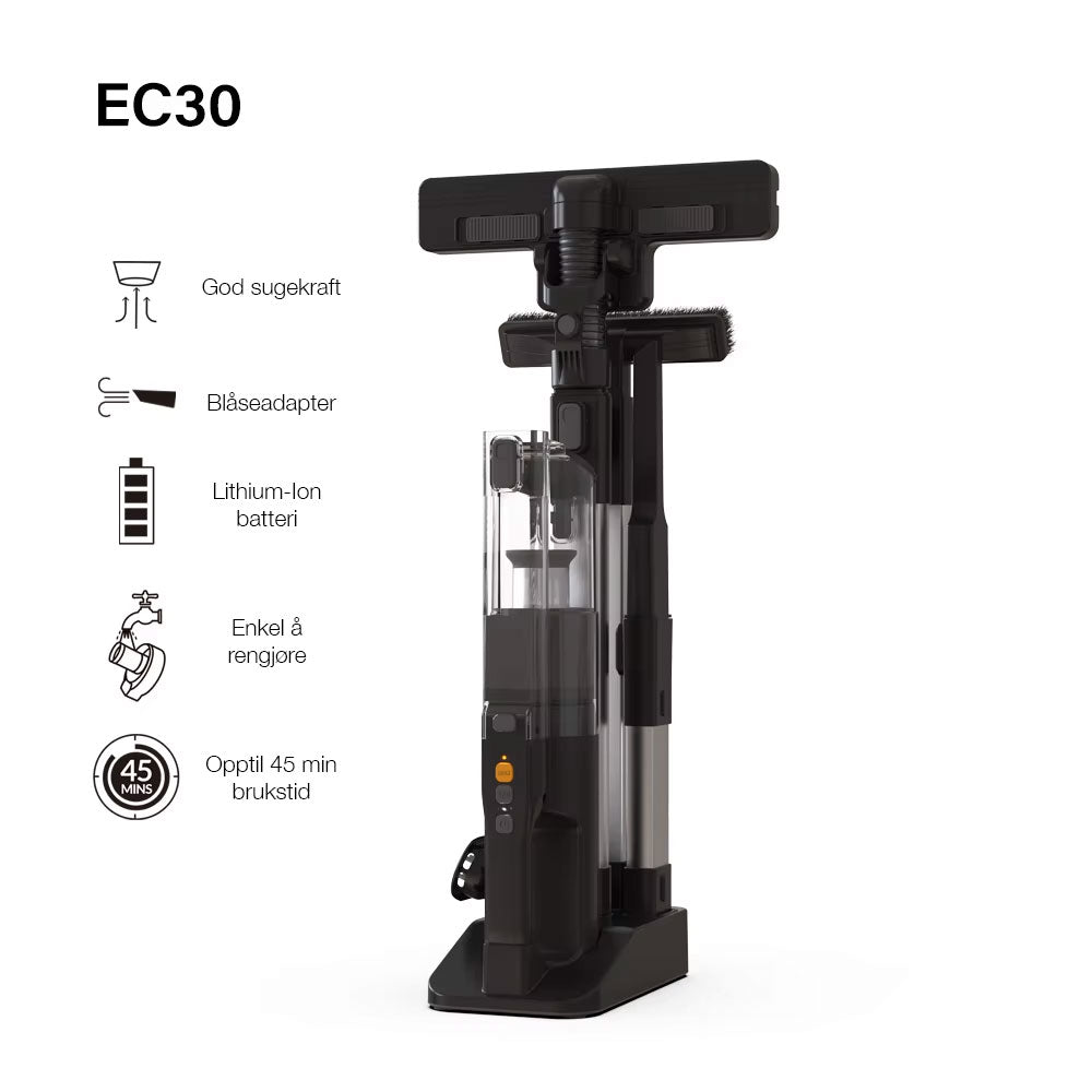 Eluxgo EC30 trådløs støvsuger oppladbar - Marine & Caravan