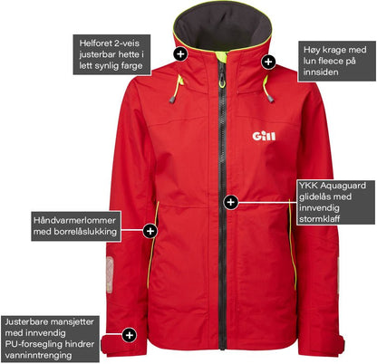 Gill OS3 Coastal seiljakke dame - Marine & Caravan