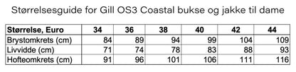 Gill OS3 Coastal seiljakke dame - Marine & Caravan