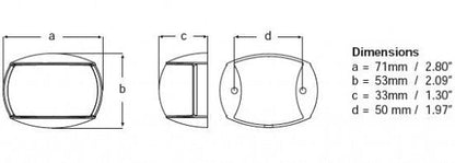 Hella NaviLED Compact BSH 2 nm lanterne svart - Marine & Caravan