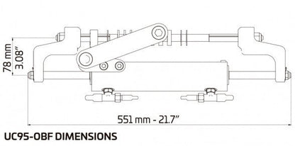 Hydraulisk styring komplett inntil 175 HK UC95 - OBF3 - Marine & Caravan
