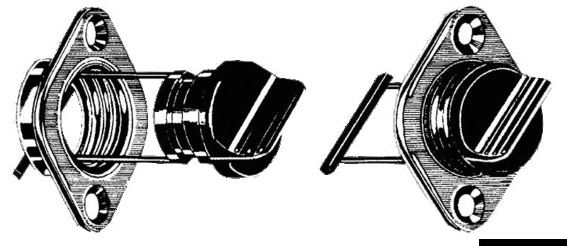 Lenseplugg m/skruehull chrome - Marine & Caravan
