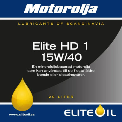 Motorolje ELITE HD 1 15W - 40 20L - Marine & Caravan