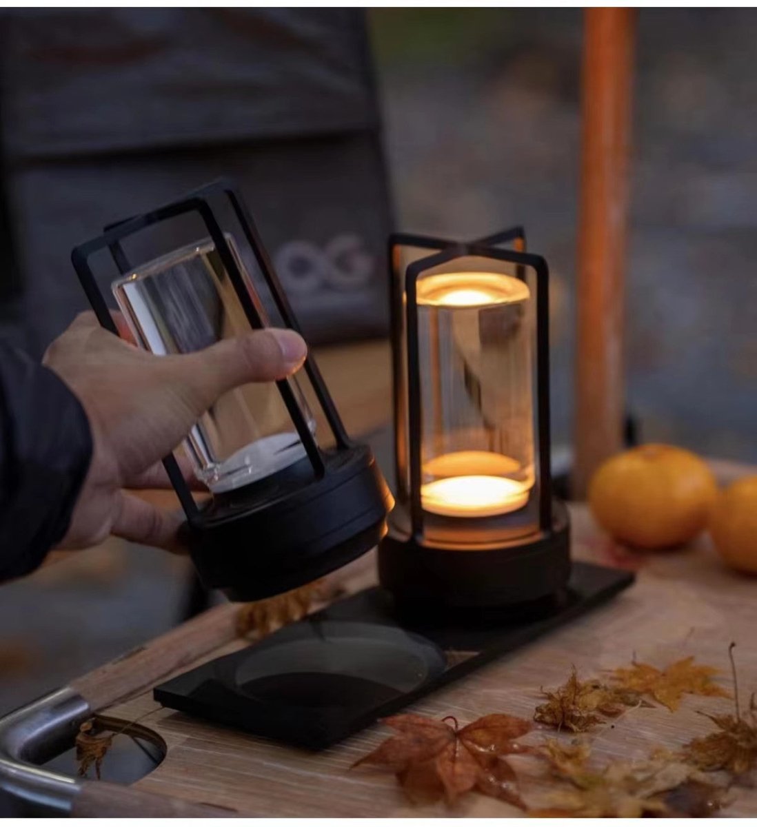 Oppladbar Lampe Sort - Marine & Caravan
