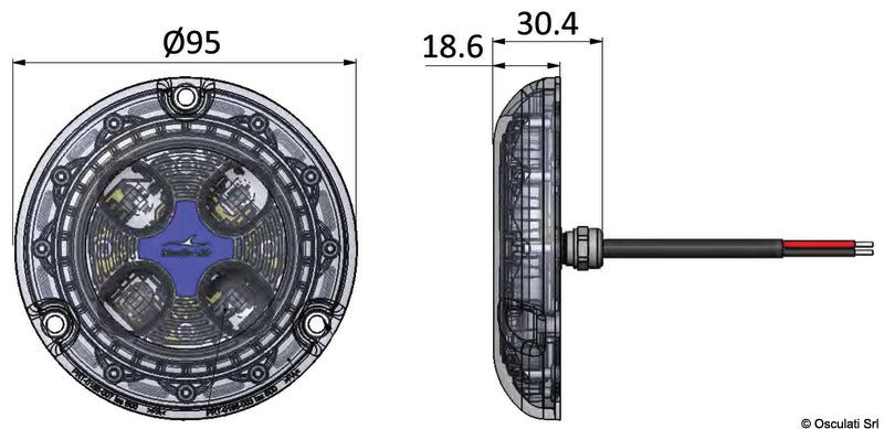 Piranha P4 Polymer Undervannslys RGBW - Marine & Caravan