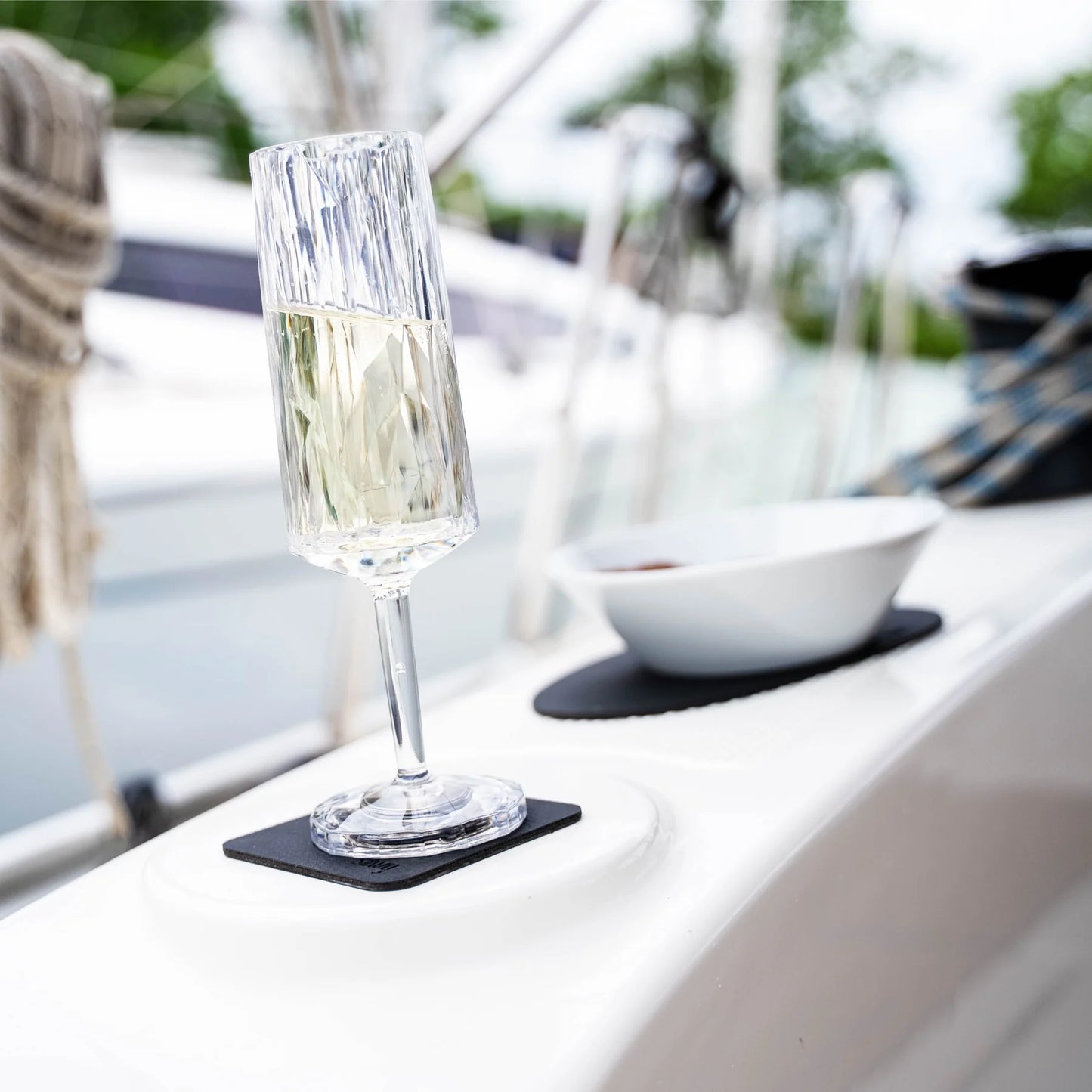 Magnetisk Champagneglass 20cl Plast - 2 stk