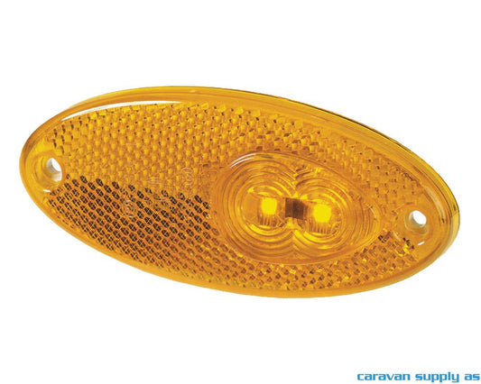 Sidemarkeringslys Hella oval LED 102x45x12mm - Marine & Caravan