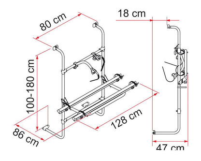 Sykkelstativ Carry Bike Caravan Universal - Marine & Caravan