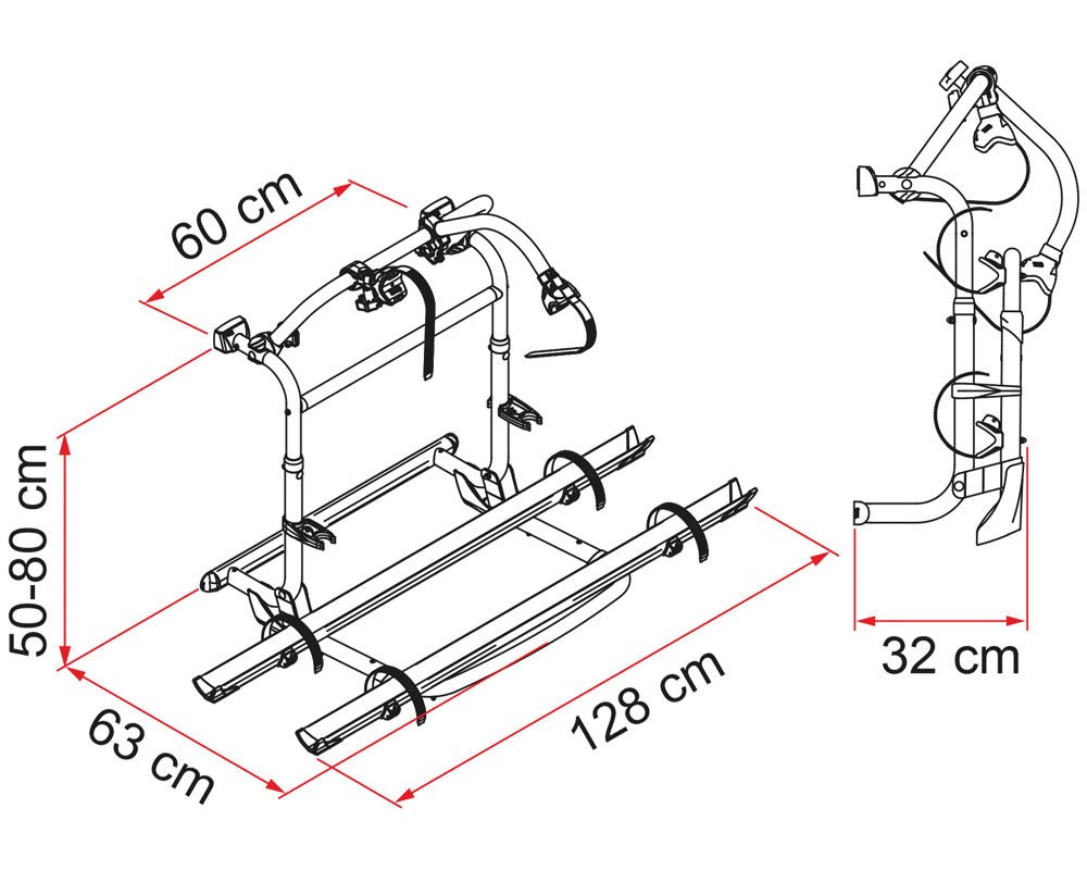 Sykkelstativ Carry Bike Pro M - Marine & Caravan