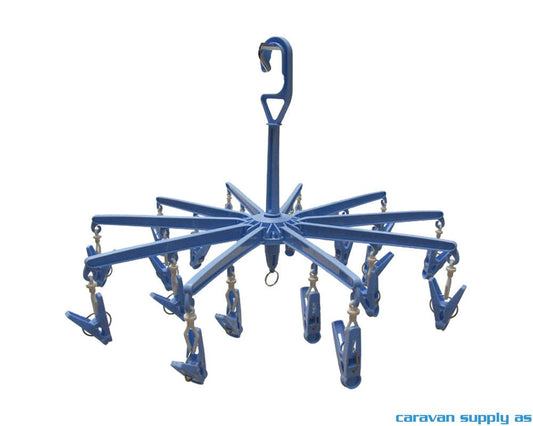 Tørkestativ PVC smal m/klyper - Marine & Caravan