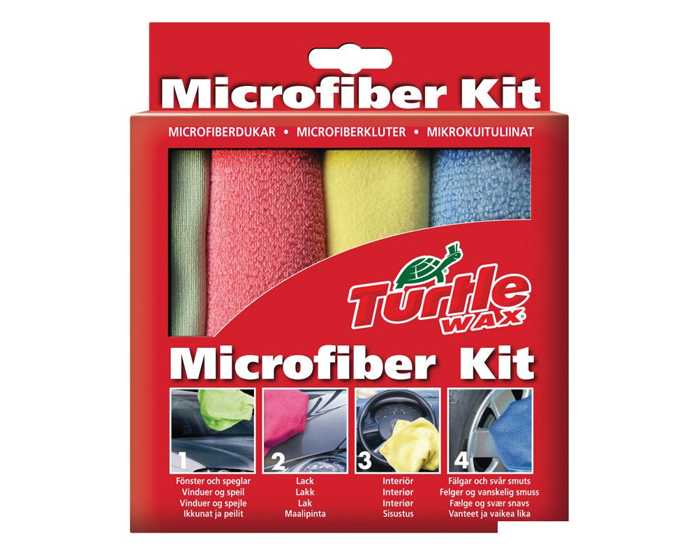 Turtle Wax mikrofiberkluter 4stk - Marine & Caravan