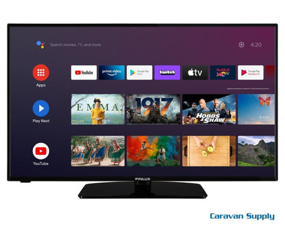 TV Finlux 43" 12V/230V LED Smart, Android - Marine & Caravan